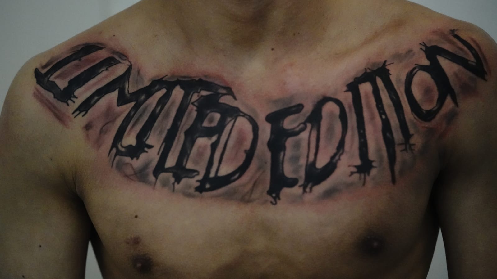 Limited Edition chest lettering