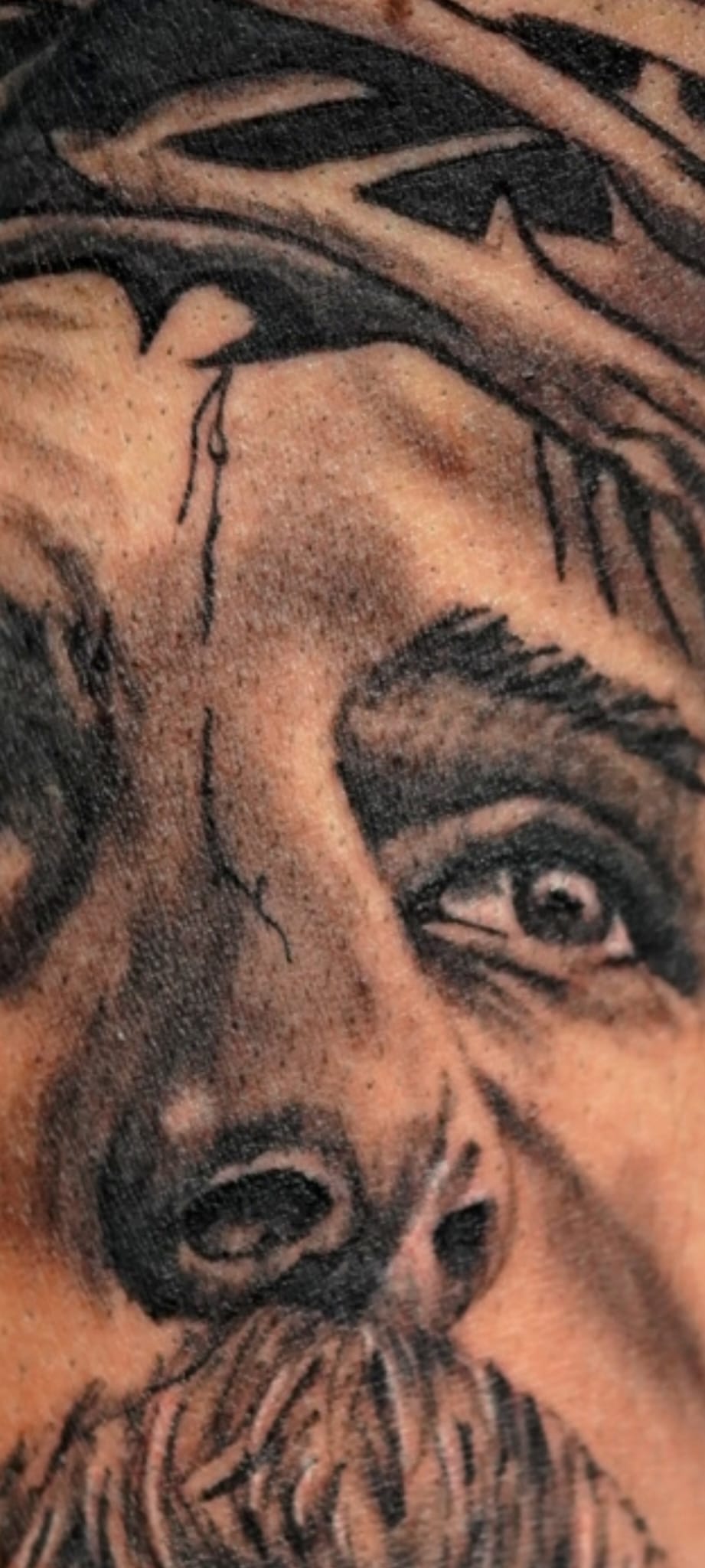 Crown of thorns realism portrait