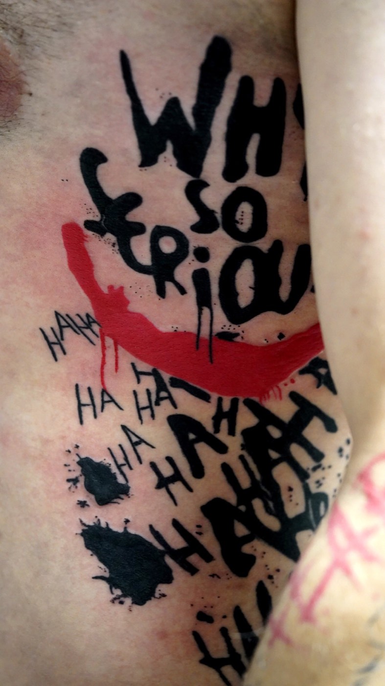 Why So Serious tattoo — OG Tatoo, Enschede